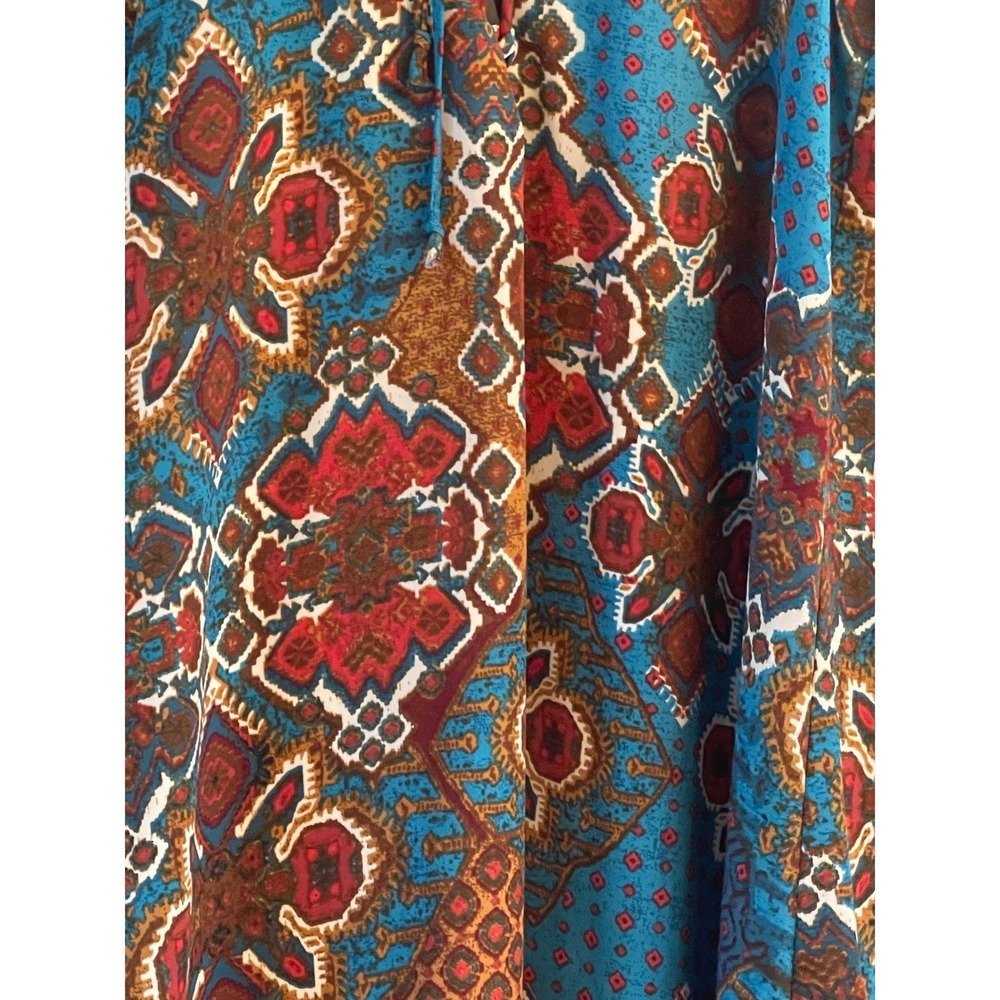 Show Me Your Mumu Turquoise Boho Medallion Lace Up‎ Mini Dress XS - Picture 8 of 8